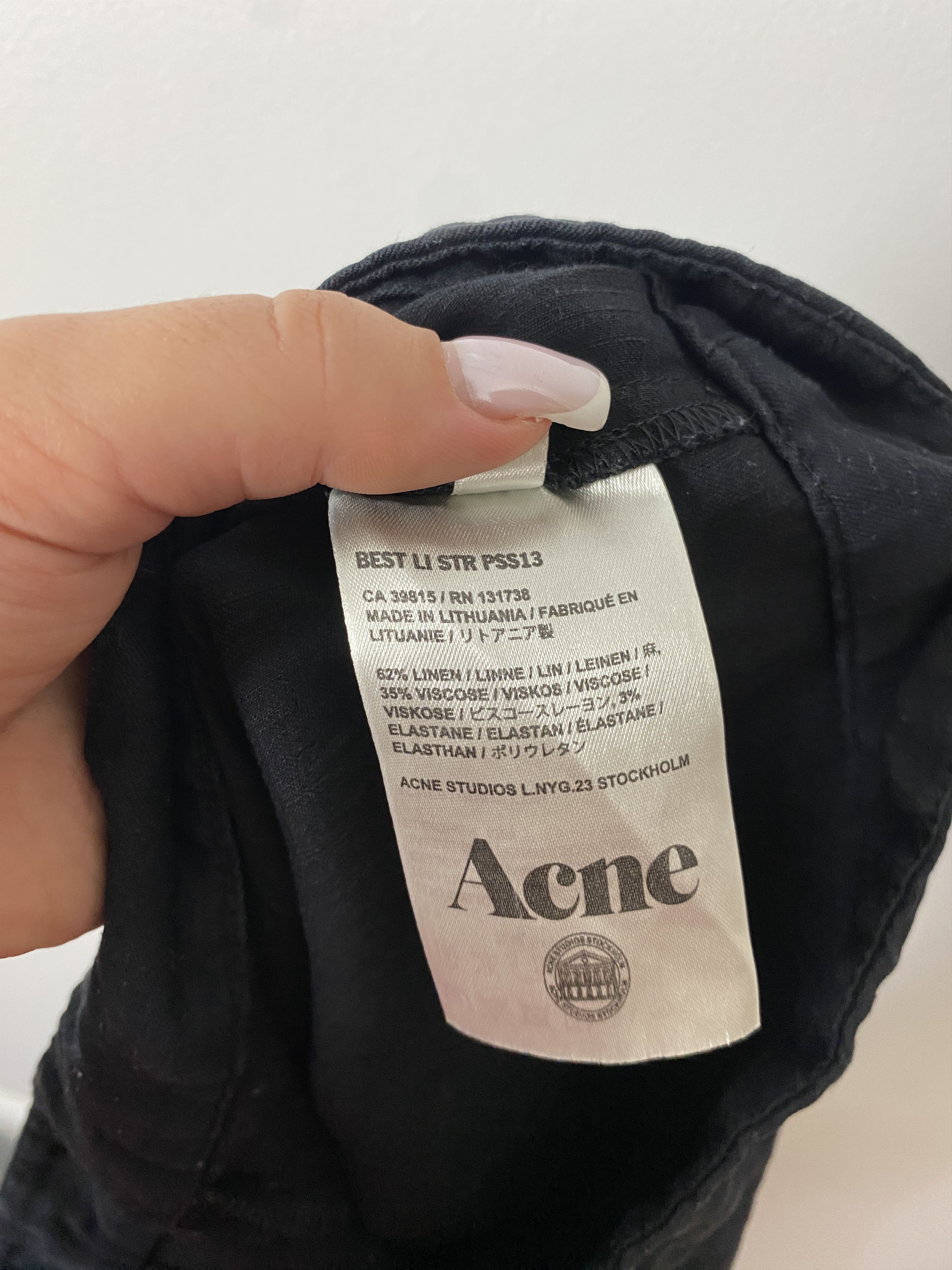 Acne Studios Acne Best Lee STR PSS13 casual linen pants Size 30" / US 8 / IT 44 - 6 Thumbnail