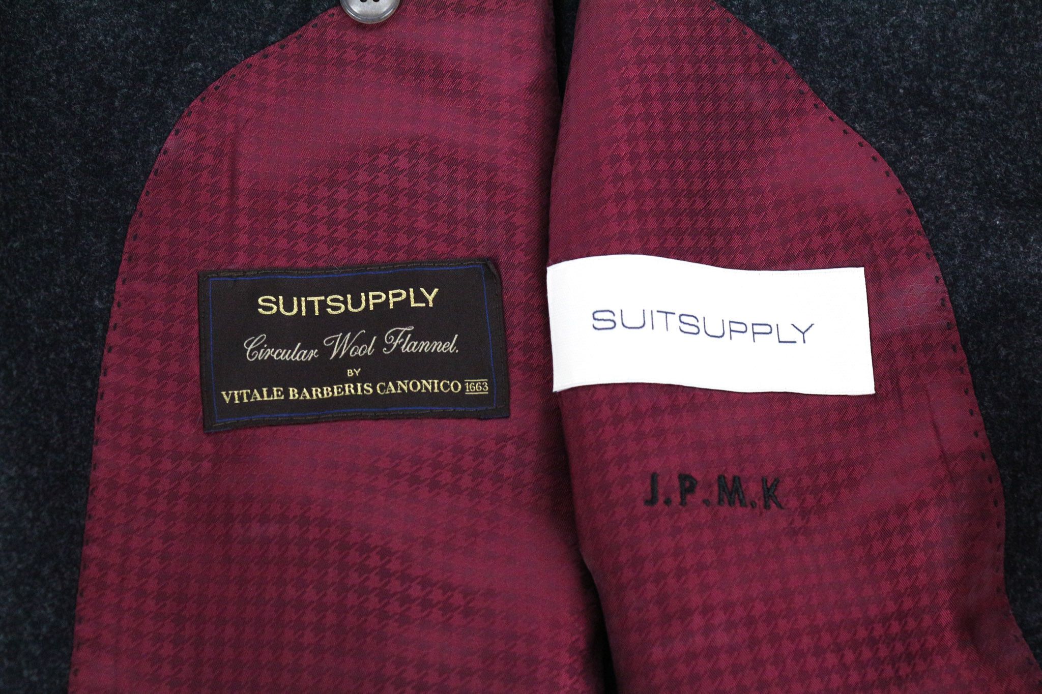 Suitsupply LA SPALLA UK56S Grey Wool Blazer 73314 Size 54R - 7 Thumbnail