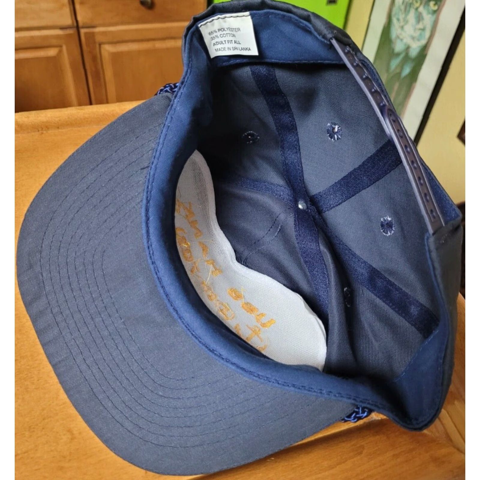 Vintage VINTAGE USS Hank DD-702 Navy Baseball Hat Cap Men One Size Blue Navy Theme, Adjustable, WWII Veterans, 96 US Navy Ship, NICE, Casual Cap Size ONE SIZE - 4 Thumbnail