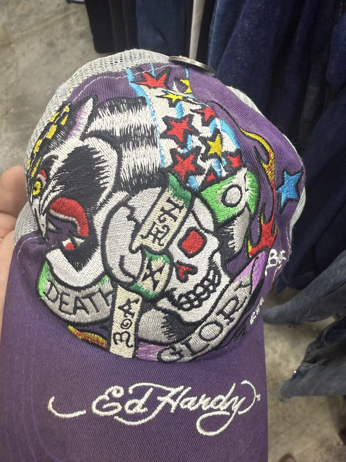 Ed Hardy × Vintage Vintage Ed Hardy Trucker Caps Size ONE SIZE - 8 Thumbnail