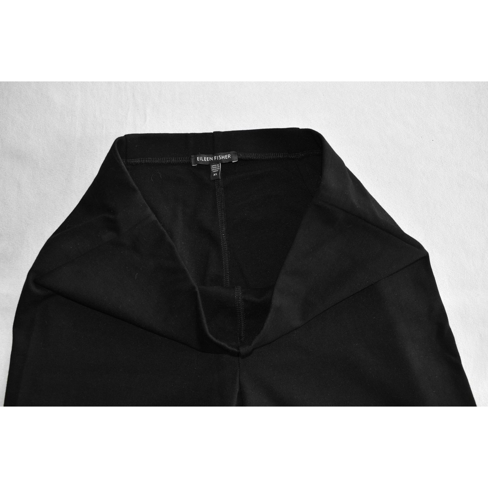 Eileen Fisher EILEEN FISHER Rayon/Nylon Elastic Waist Straight Pants Sz XS Size 25" / US 0 / IT 36 - 4 Thumbnail