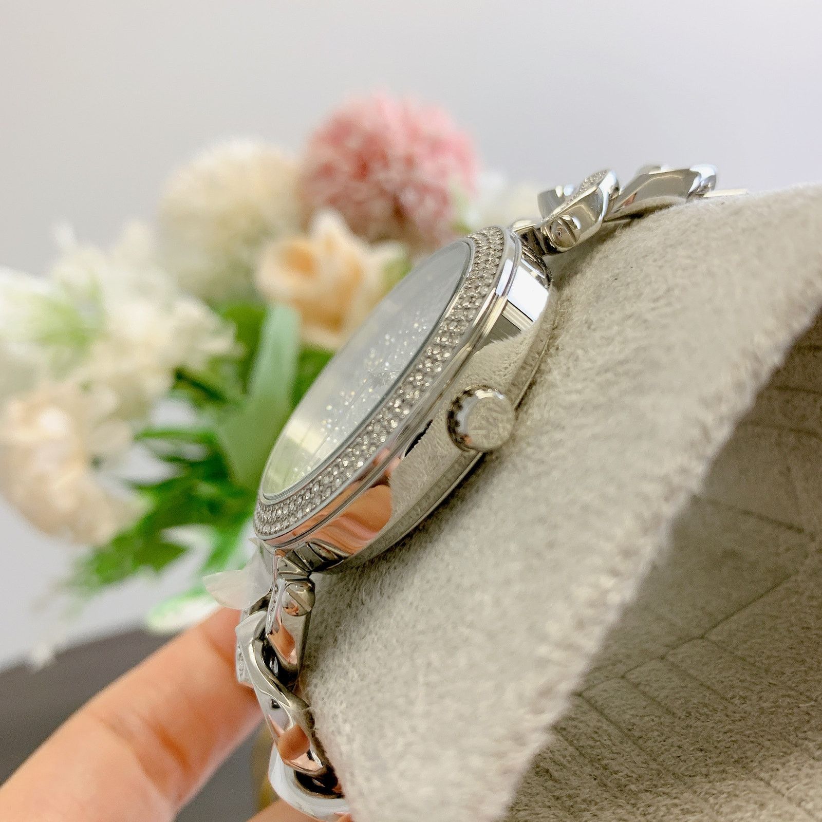 Michael Kors Michael Kors MK4675 Catelyn Silver Glitz Chain Stainless Size ONE SIZE - 7 Thumbnail