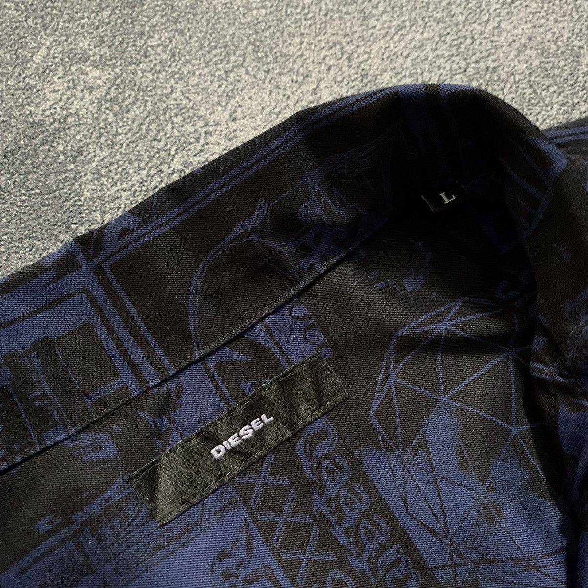 Diesel × Diesel Black Gold 🔥RARE🔥Diesel All over print Shirt Size US L / EU 52-54 / 3 - 6 Thumbnail