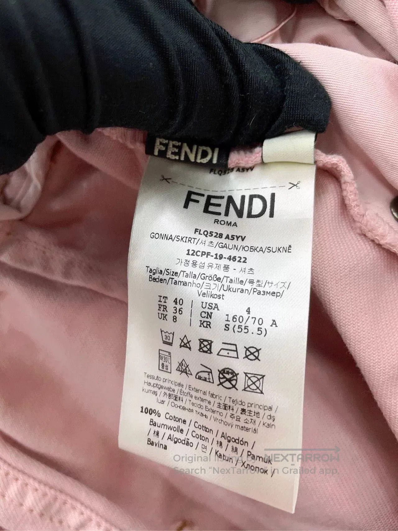 Fendi FENDI High-Waist Pink Denim Skirt. Size US 32 / EU 48 - 9 Thumbnail