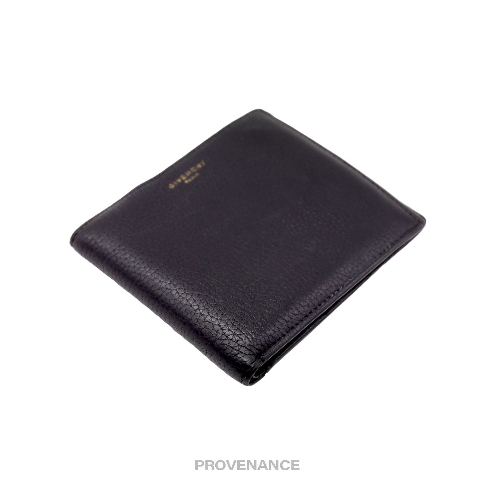 Givenchy 🔴 Givenchy 8CC Logo Bifold Wallet - Black Grained Leather Size ONE SIZE - 4 Thumbnail