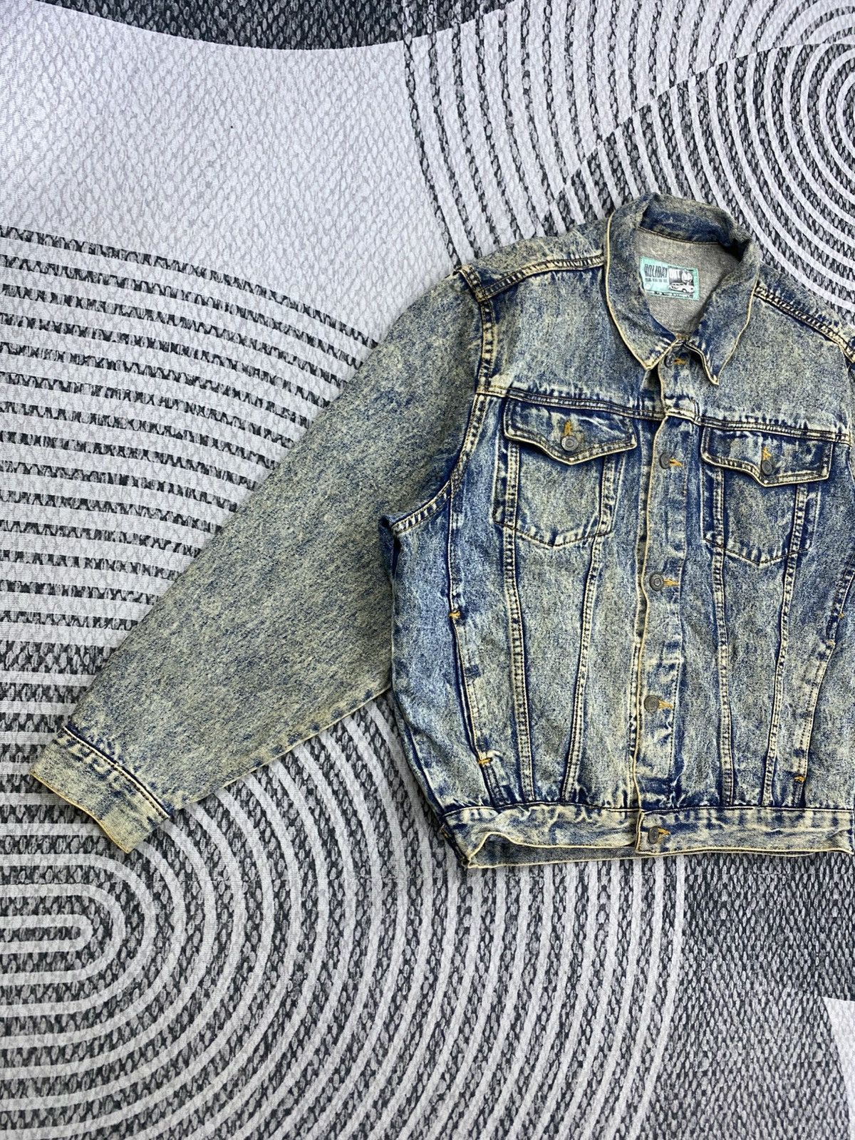Japanese Brand Vintage Holiday Out Blue Washed Trucker Denim Jacket Size US L / EU 52-54 / 3 - 3 Thumbnail