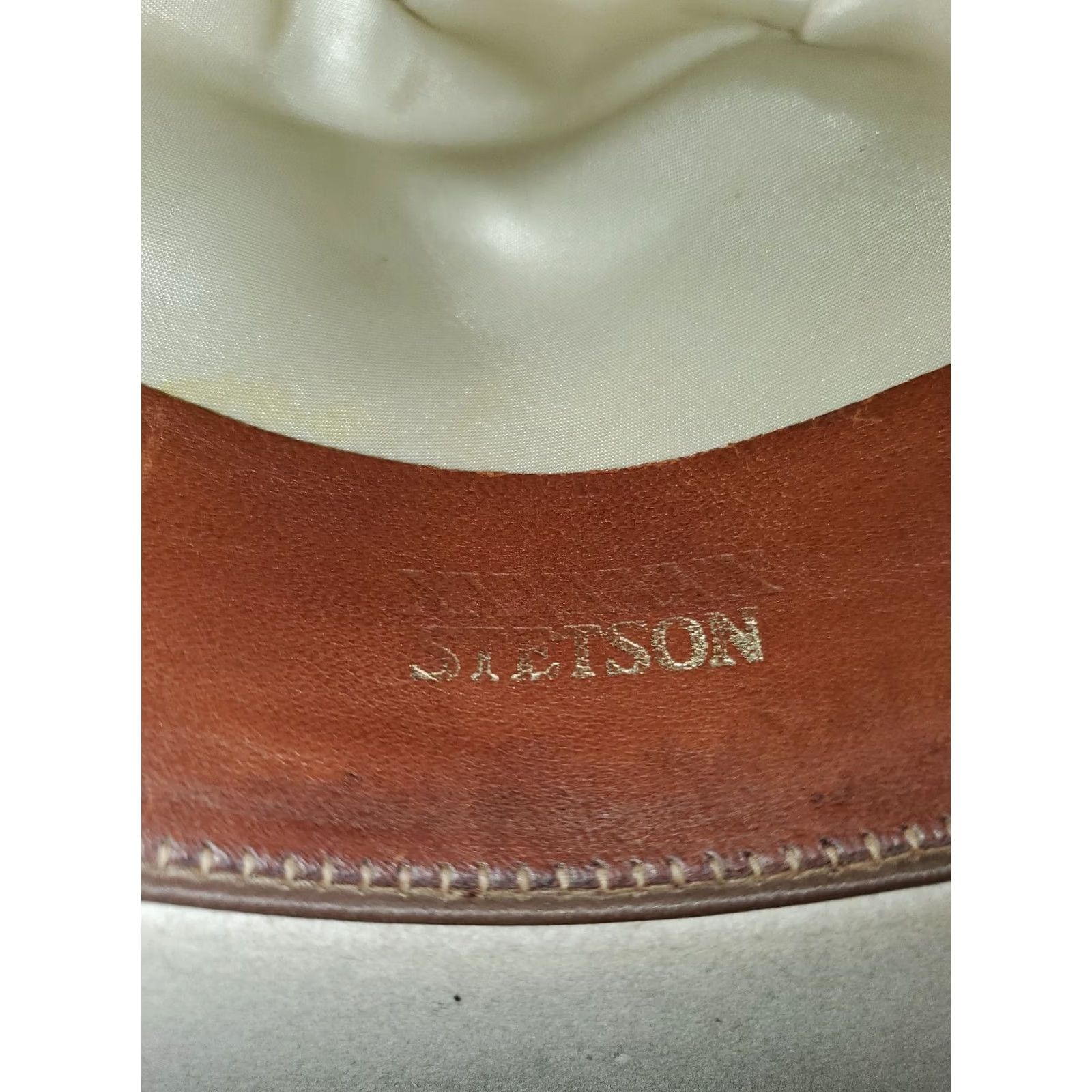 Stetson VINTAGE John B Stetson 7x Beaver Classic Silverbelly Cowboy Western Hat Sz 6 7/8 Size ONE SIZE - 4 Thumbnail