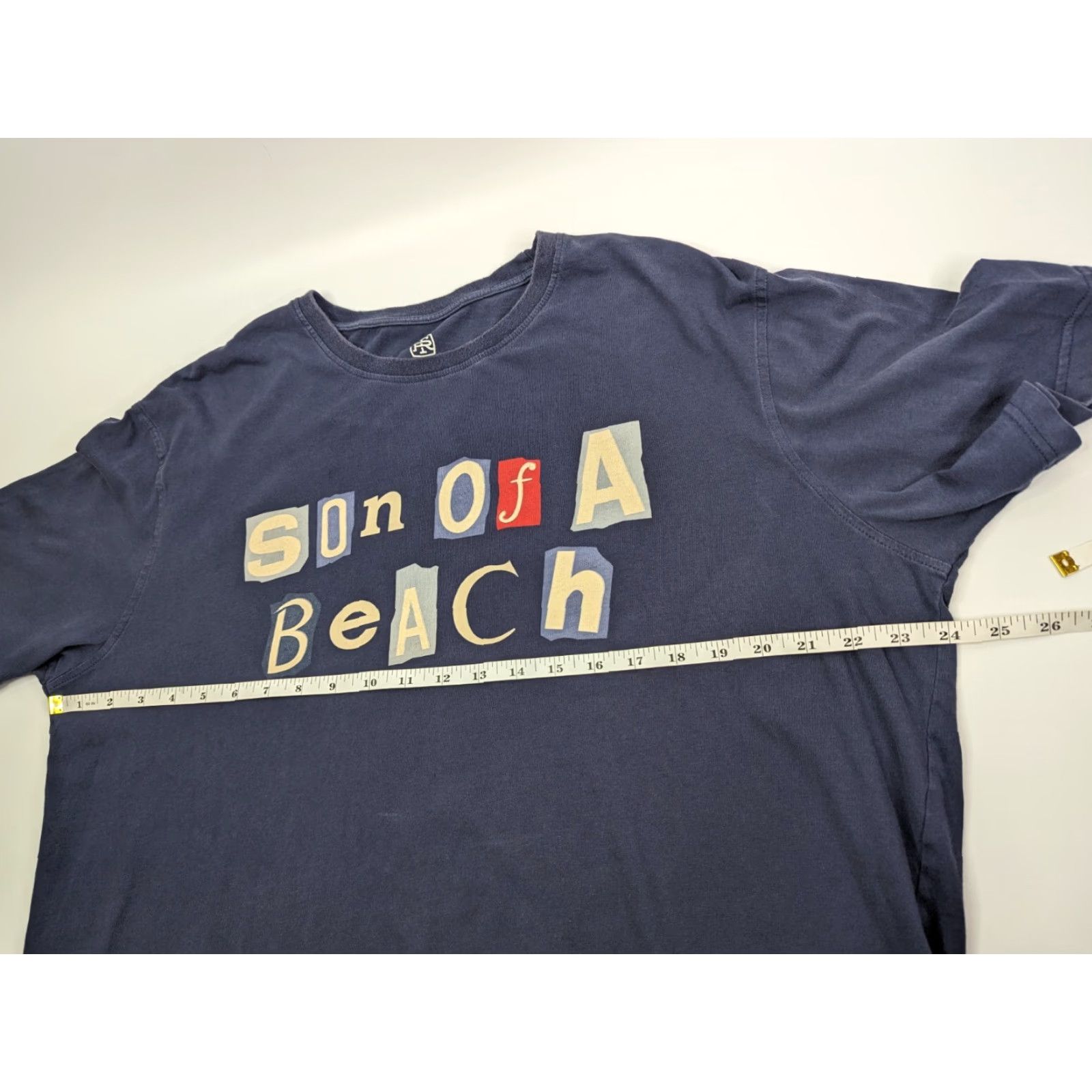 Tori Richard Tori Richard T-Shirt Navy 100% Cotton Mens XL Hawaiian Fish Outdoor Logo Crew Neck Short Sleeve Size US XL / EU 56 / 4 - 5 Thumbnail