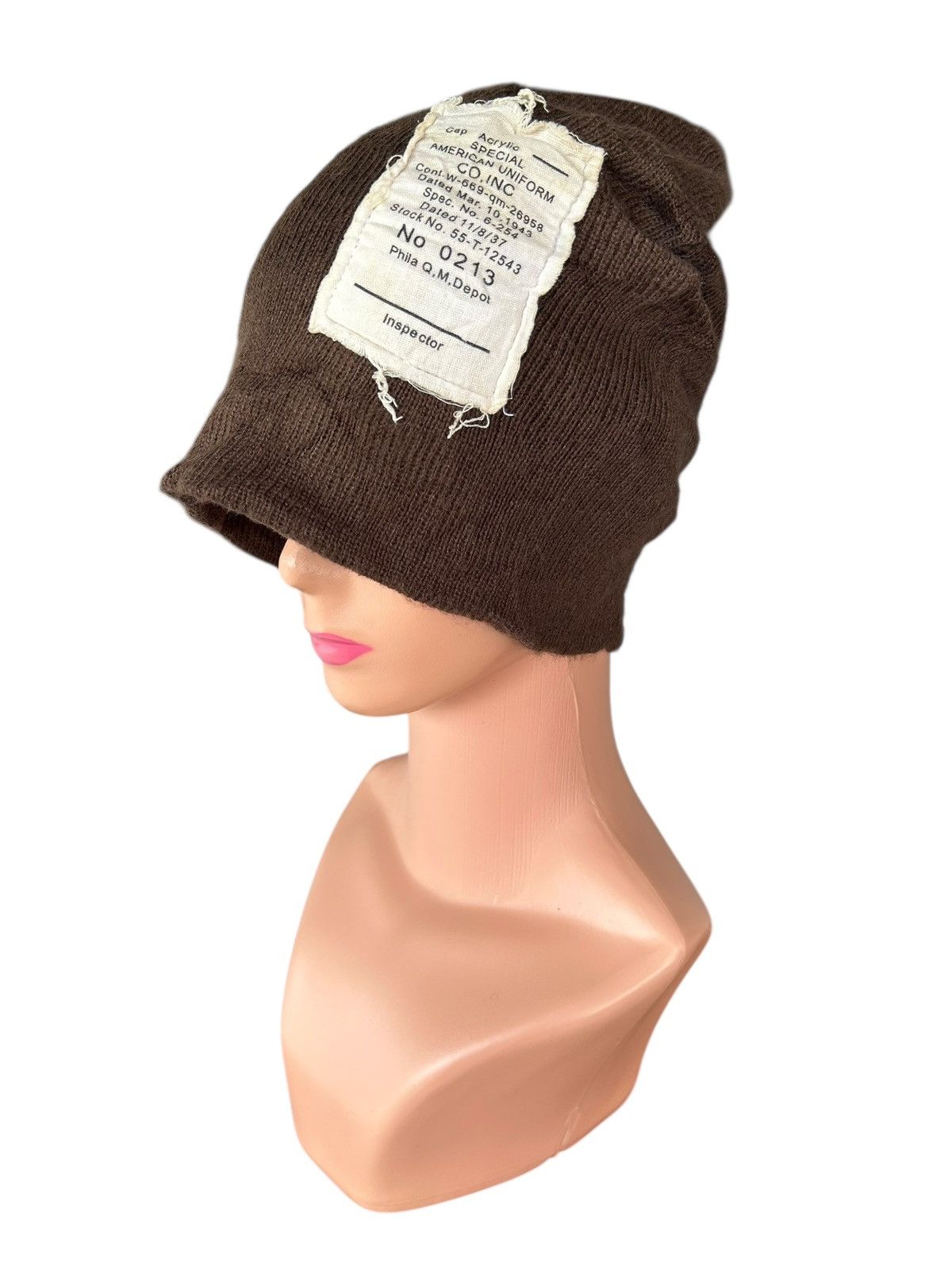 Japanese Brand × Kapital × Vintage Distressed American Uniform Beanie Hats Size ONE SIZE - 6 Thumbnail