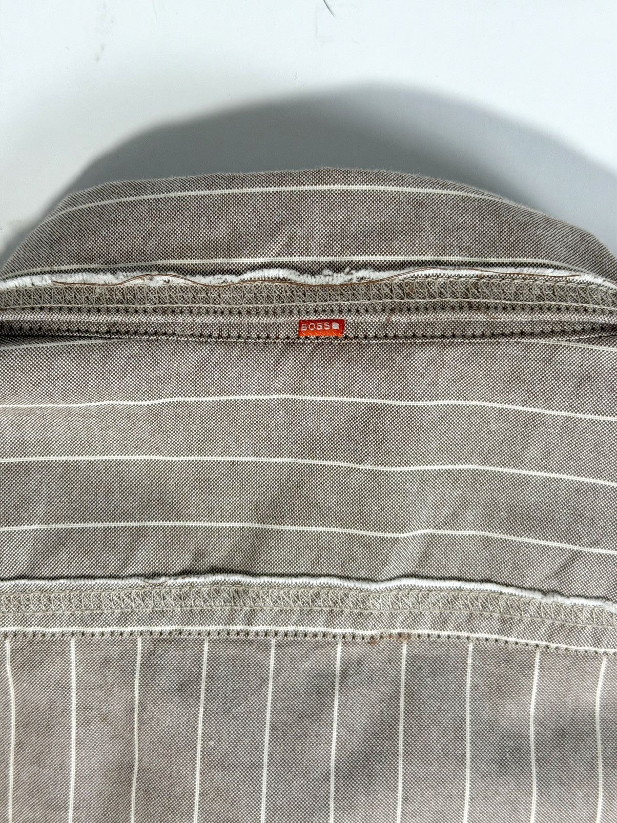 Hugo Boss Hugo Boss Orange Label Raw Hem Button Up Size US L / EU 52-54 / 3 - 5 Thumbnail