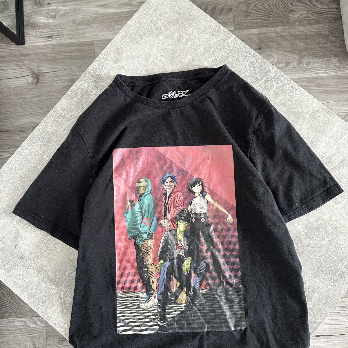 Band Tees Vintage 00s Gorillaz hype tee y2k muscic band rare merch og Size US L / EU 52-54 / 3 - 3 Thumbnail