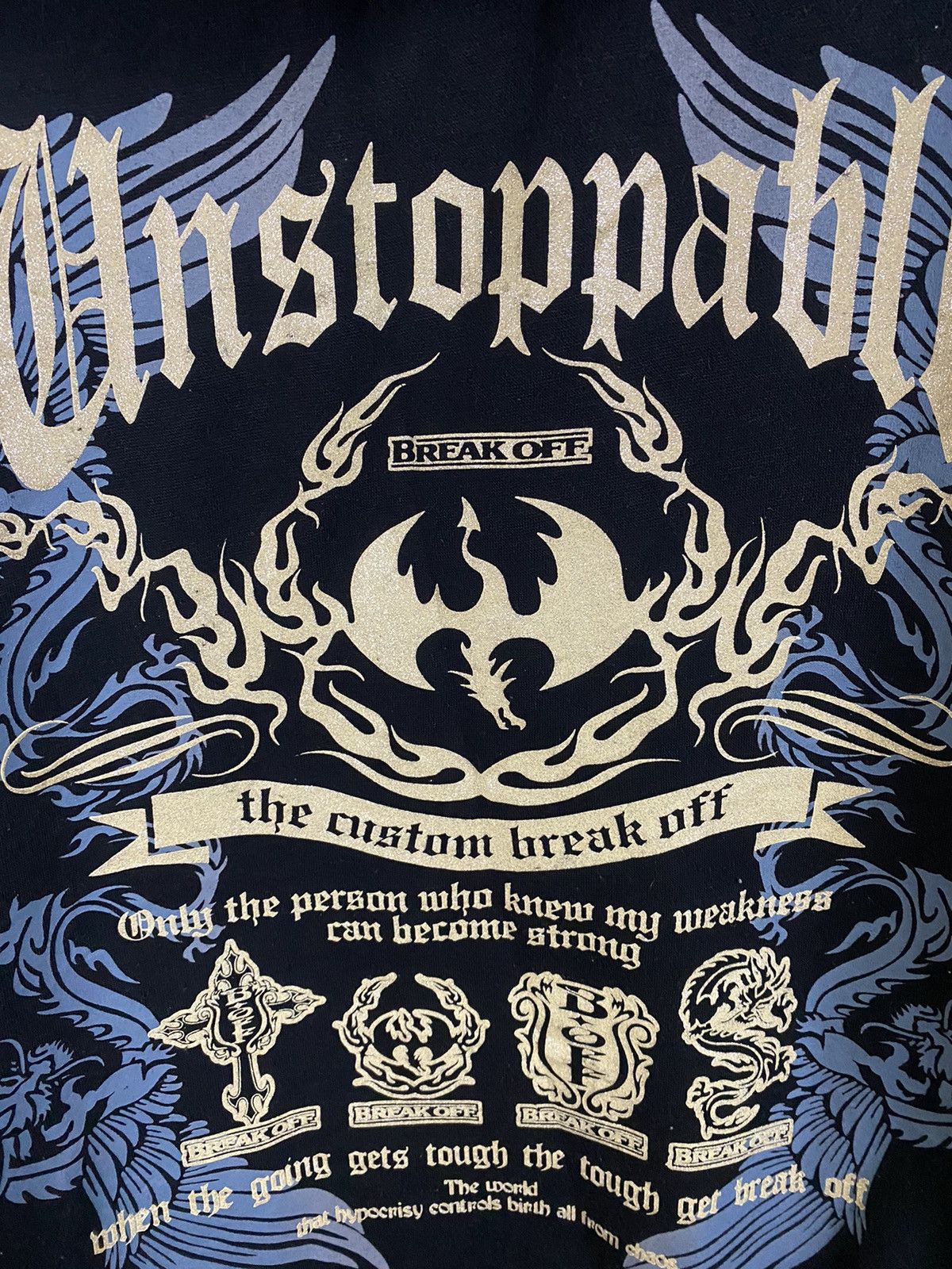 Japanese Brand Vintage Streetwear Break Off Dragon Hoodies Size US L / EU 52-54 / 3 - 6 Thumbnail