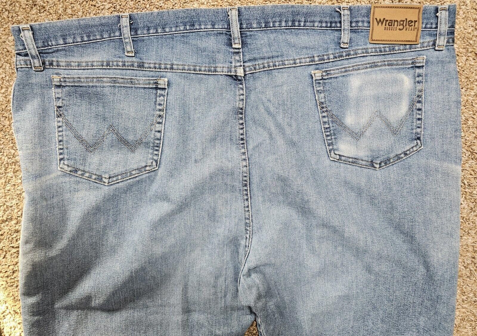 Wrangler Wrangler Rugged Wear Denim Men's 52x30 Light Wash Size US 44 / EU 60 - 6 Thumbnail