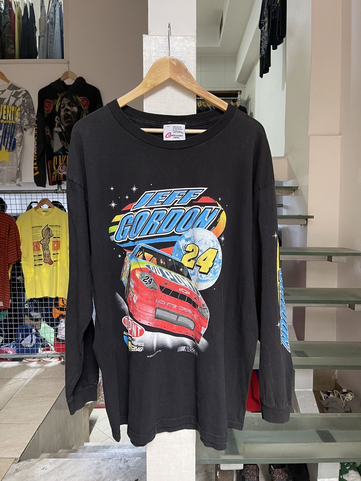 NASCAR × Vintage Vintage 1999 DuPont Jeff Gordon Longsleeve t shirt Size US XL / EU 56 / 4 - 1 Thumbnail