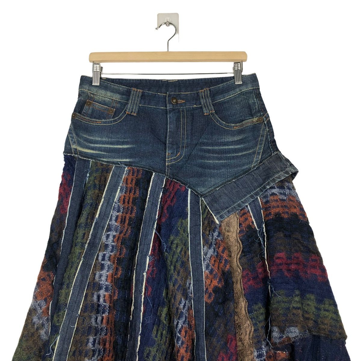 Hysteric Glamour 🔥VTG SKIRTS DENIM NAVAJO DESIGN PUNK STYLE JAPAN Size 30" / US 8 / IT 44 - 4 Thumbnail