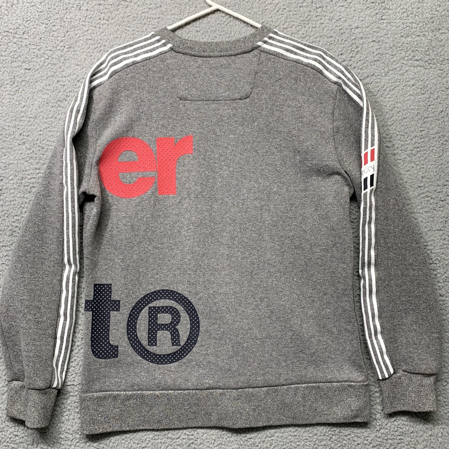 Superdry Superdry Sweatshirt Athletic Co Sport Pullover XL Gray Red White Logo Graphic Womens Size XL / US 12-14 / IT 48-50 - 4 Thumbnail