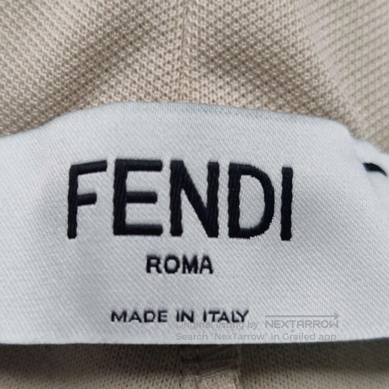 Fendi Fendi Cotton Double F Logo Wide. Size 33" - 2 Thumbnail