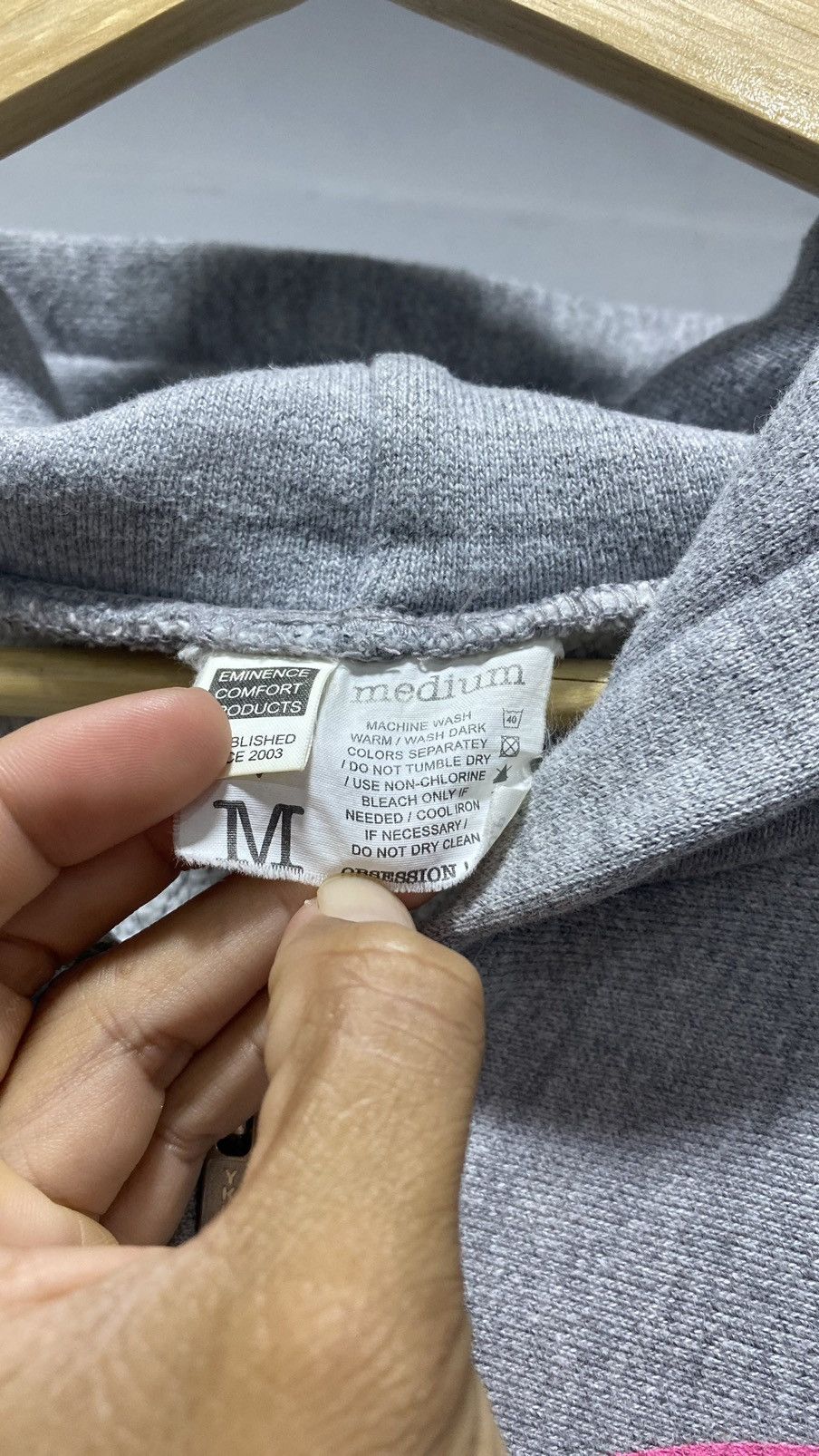 Japanese Brand Obsession Wording Backhit Reverse Weave Zipper Hoodie Size US M / EU 48-50 / 2 - 6 Thumbnail