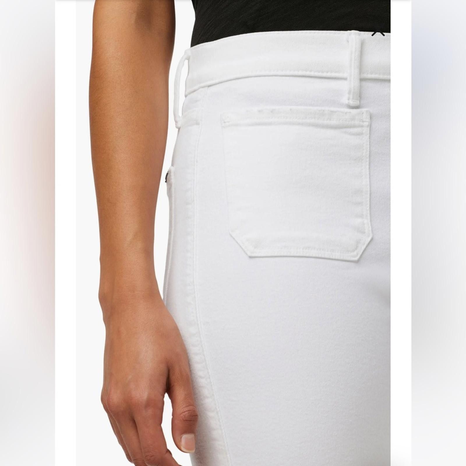 Designer Joe’s Jeans High Rise Crop Bootcut Jeans Size 31 White Size 31" - 3 Thumbnail