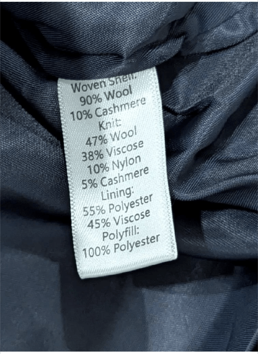 Other AMICABLE Mixed Media Wool Blend Puffer Jacket Navy XL Size US XL / EU 56 / 4 - 6 Thumbnail