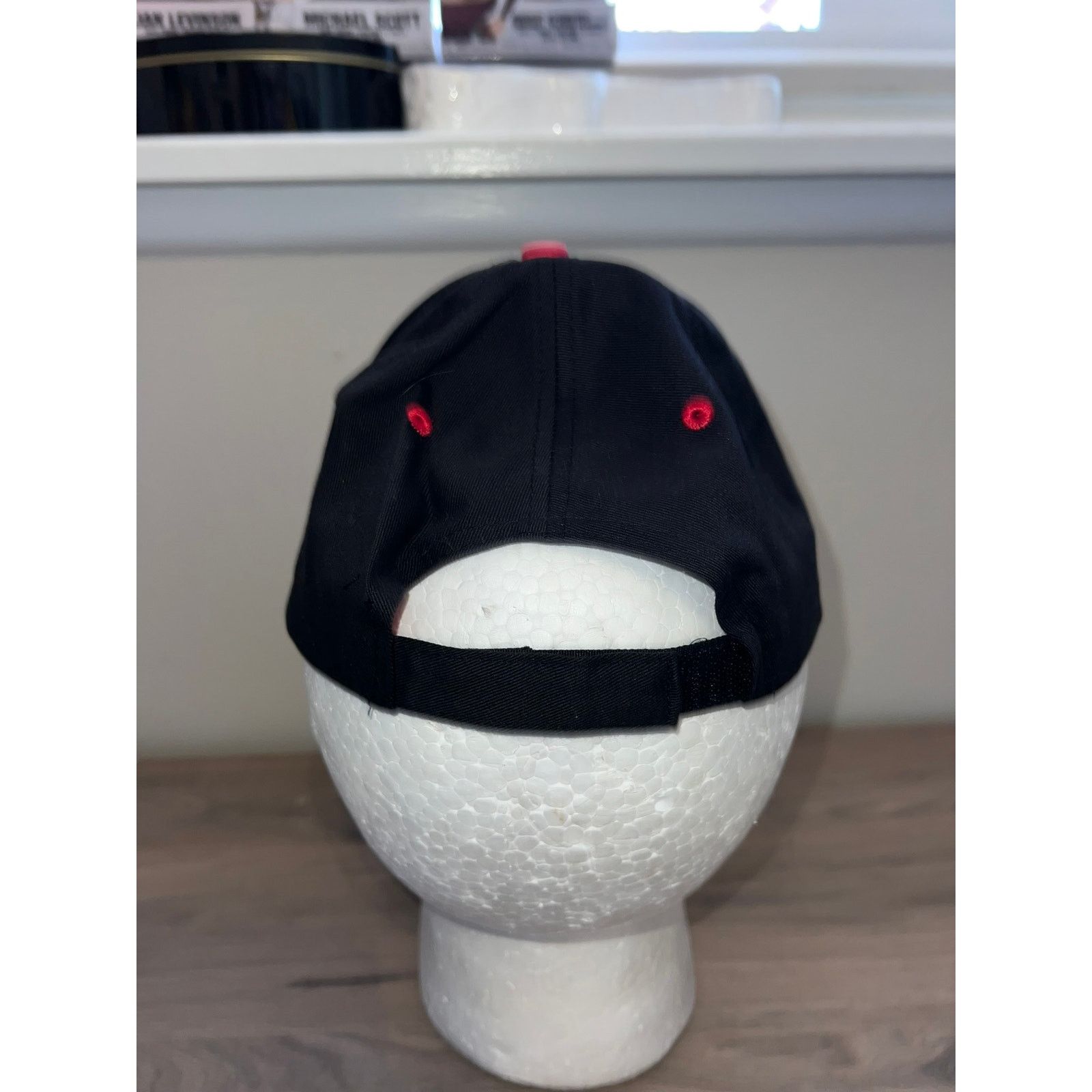 Vintage Krystal Hat Flaming Black Red Headwear Cap OS Size ONE SIZE - 5 Thumbnail
