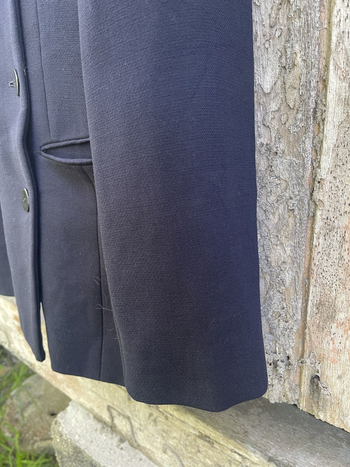 Designer Donna Karan Signature Navy Double-Breasted Blazer Size XS / US 0-2 / IT 36-38 - 9 Thumbnail