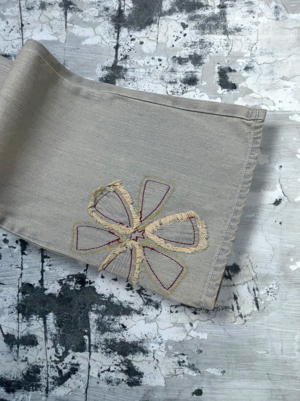 Japanese Brand Vintage 90s Japan Designer Design Flower Flared Summer Denim Size US 26 / EU 42 - 8 Thumbnail