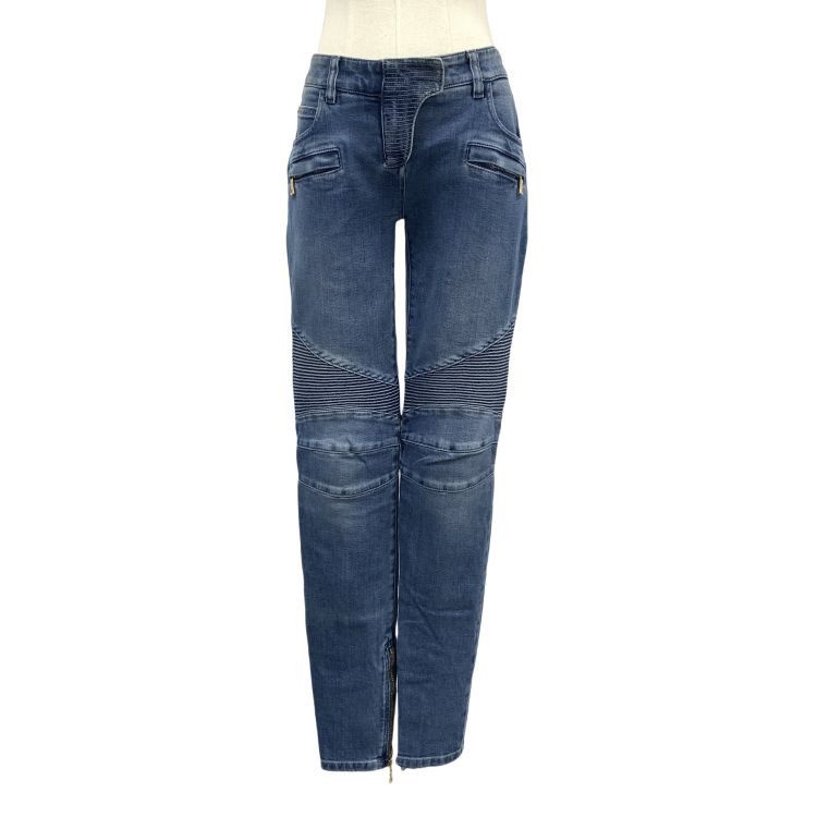 Balmain Balmain Biker Jeans Size 36 Size 25" / US 0 / IT 36 - 1 Thumbnail