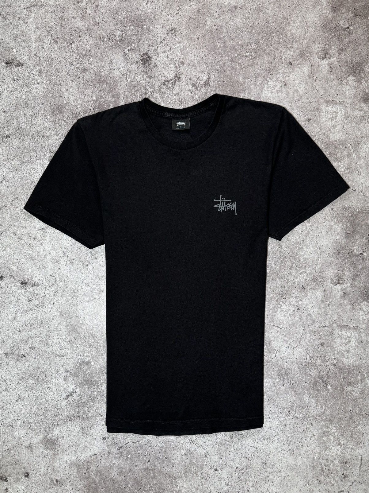 Stussy × Vintage Stussy Vintage Streetwear Big Logo Black T-shirt y2k cotton Size US M / EU 48-50 / 2 - 4 Thumbnail