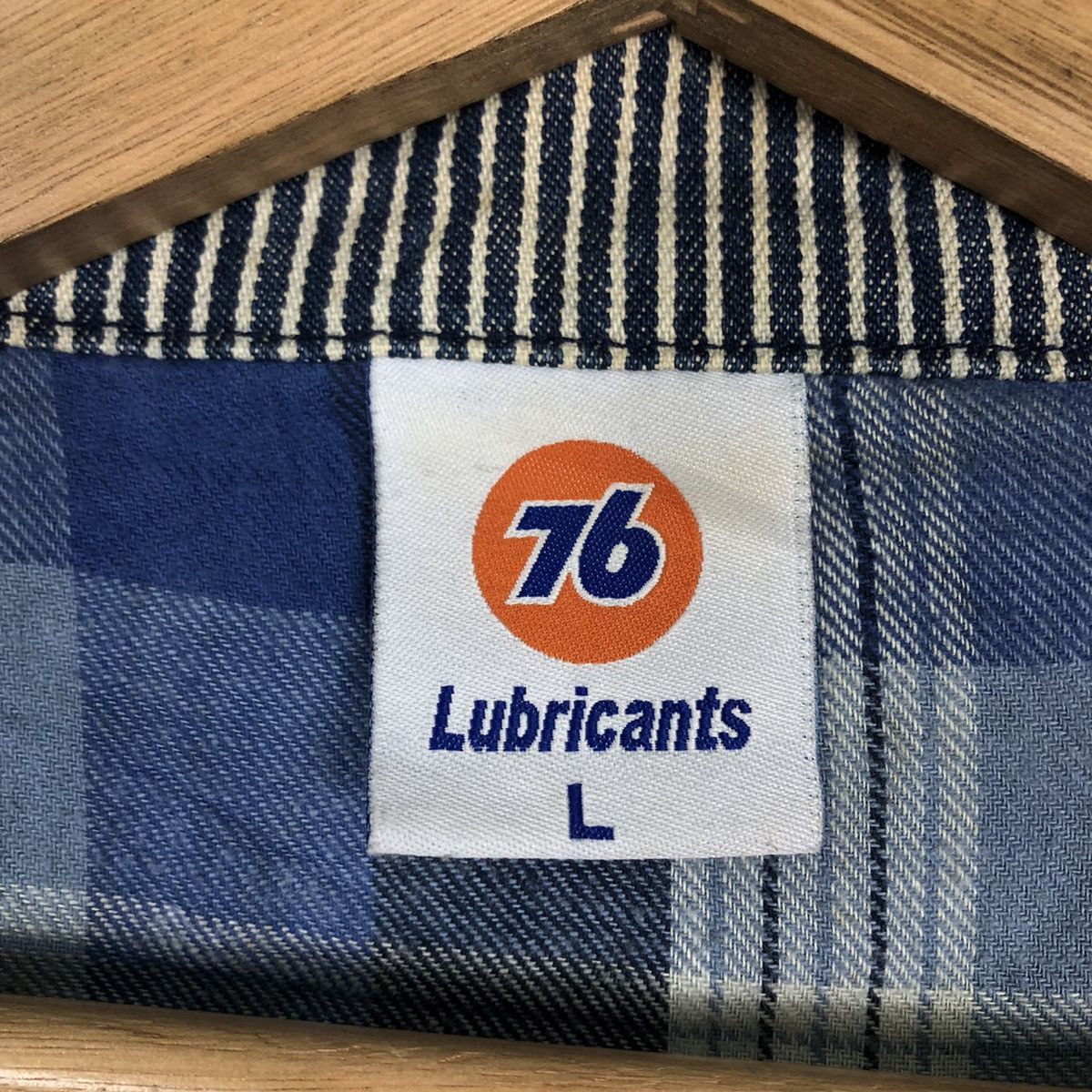 Japanese Brand 🔥90’s Striped Bomber Jacket 76 Lubricant Big Logo Size US L / EU 52-54 / 3 - 15 Thumbnail