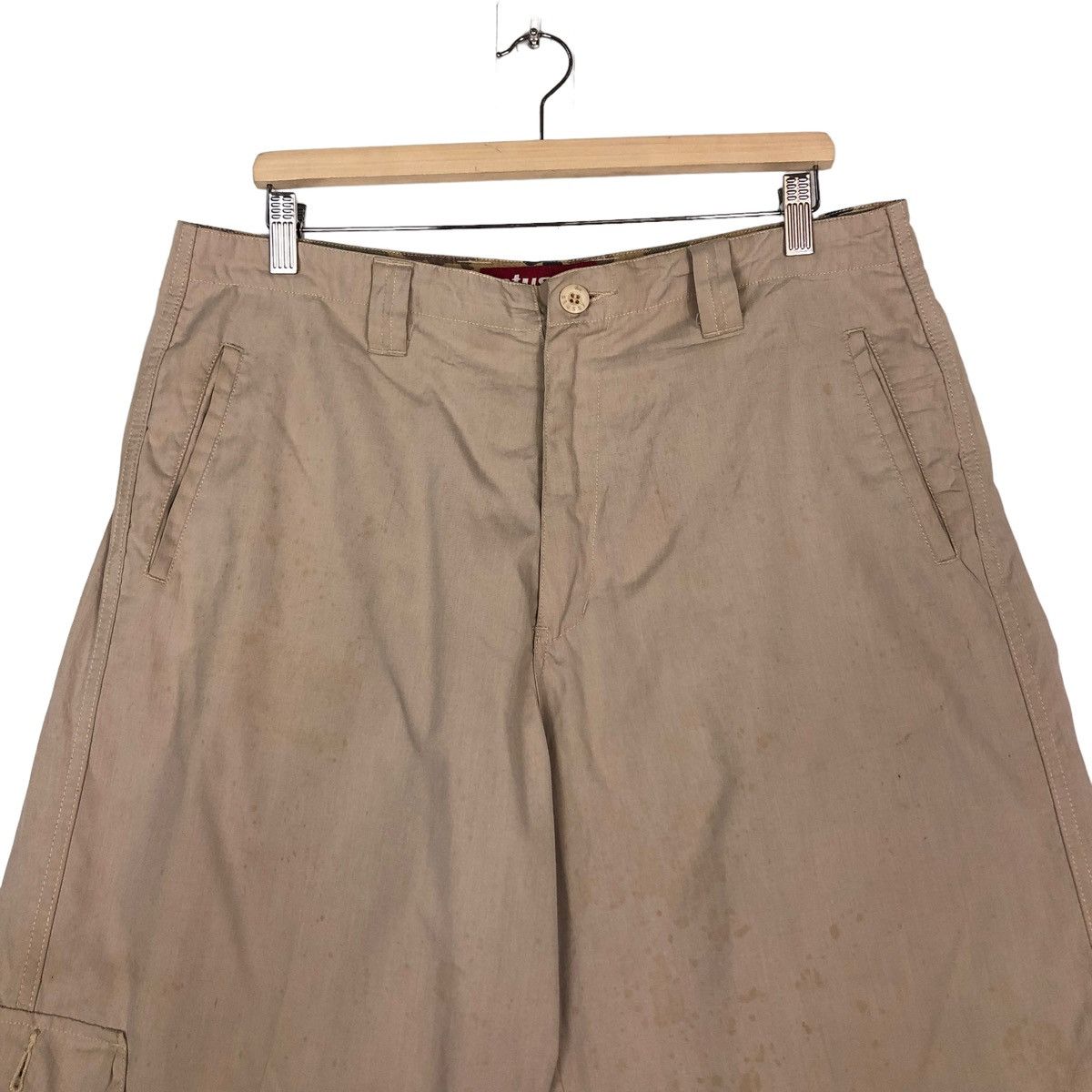 Stussy 🔥VINTAGE STUSSY CARGO PANTS MULTI POCKET BIKER Size US 34 / EU 50 - 3 Thumbnail