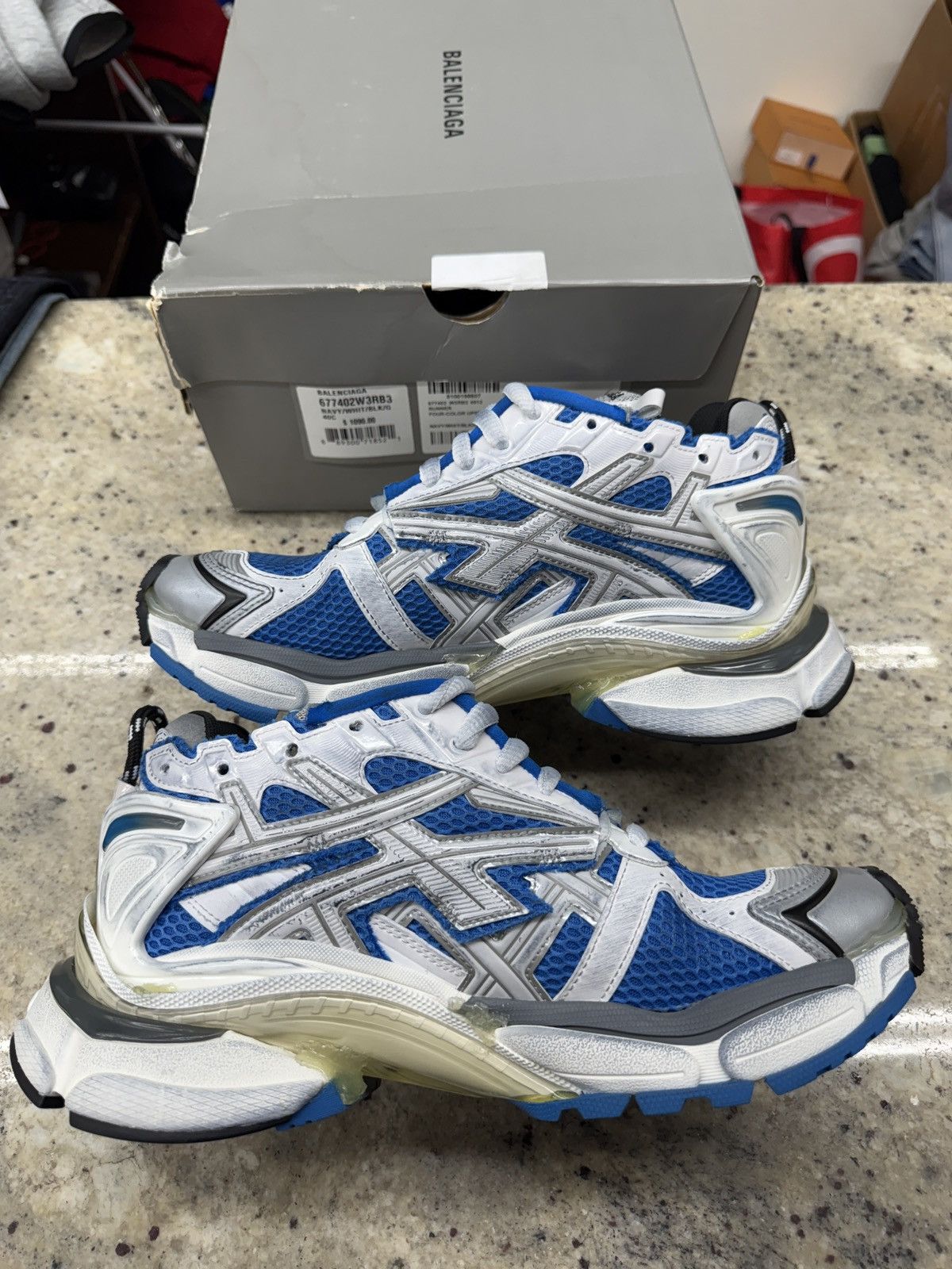 Balenciaga Balenciaga Blue Track Runners Size US 10 / IT 40 - 2 Thumbnail