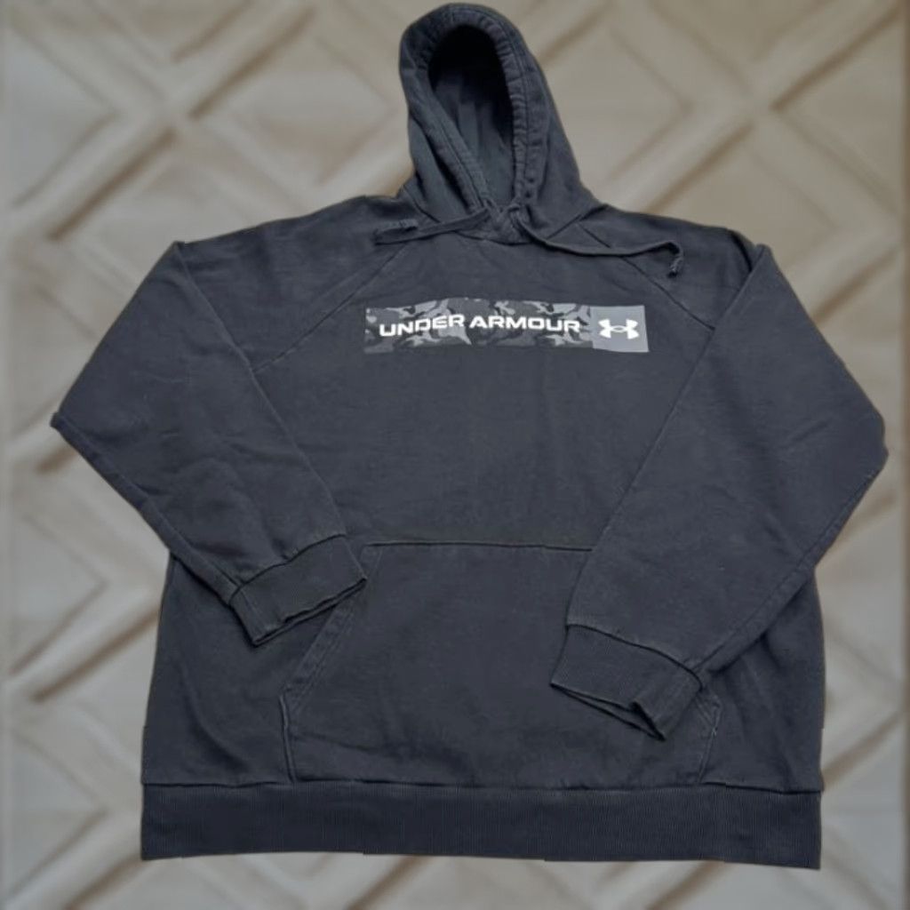 Under Armour Under Armour Hoodie Pullover Graphic Sweatshirt Mens XL Black Camo Fleece Active Size US XXL / EU 58 / 5 - 1 Thumbnail