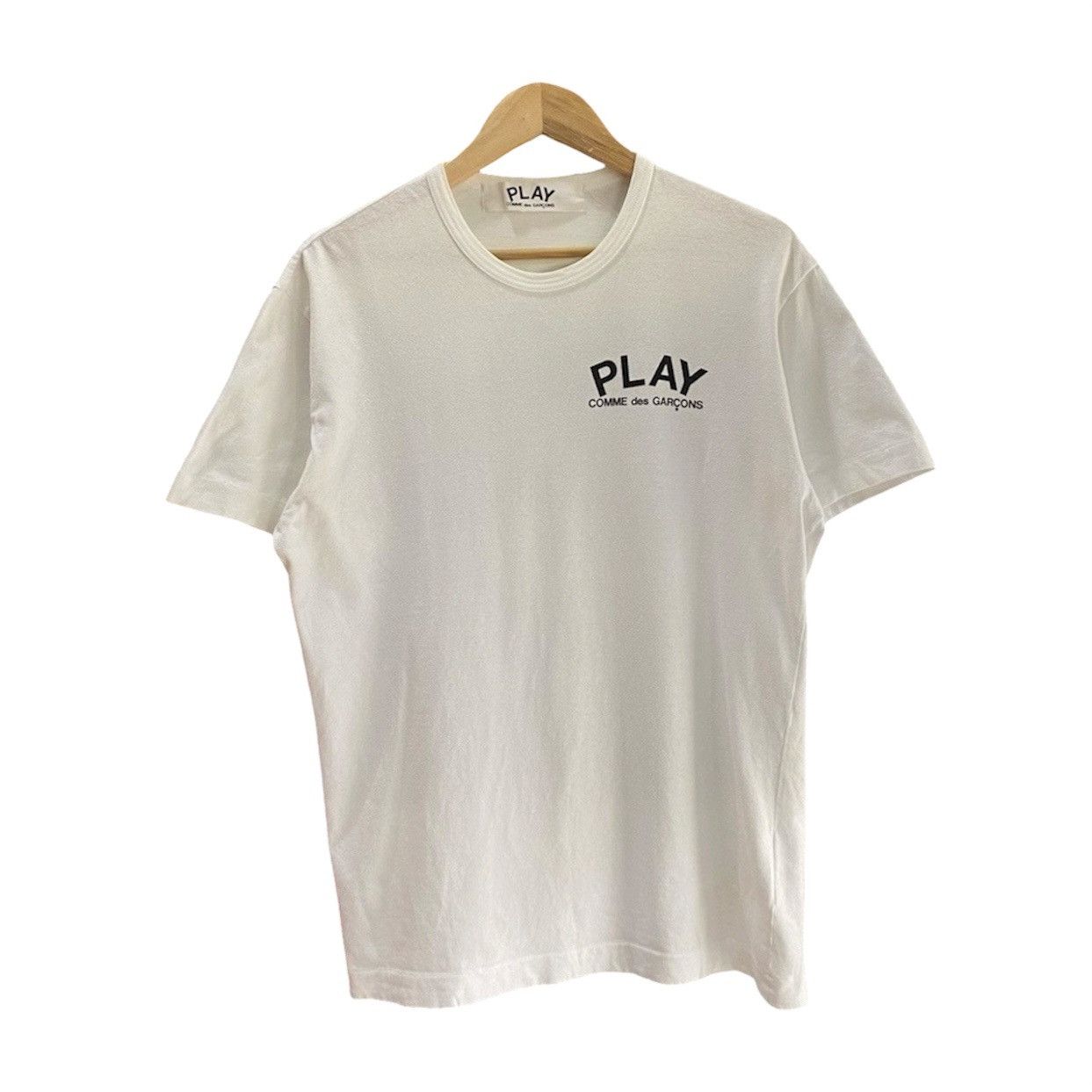 Comme des Garcons PLAY Comme des Garçons PLAY Spellout Logo T-Shirt White Size US M / EU 48-50 / 2 - 1 Thumbnail