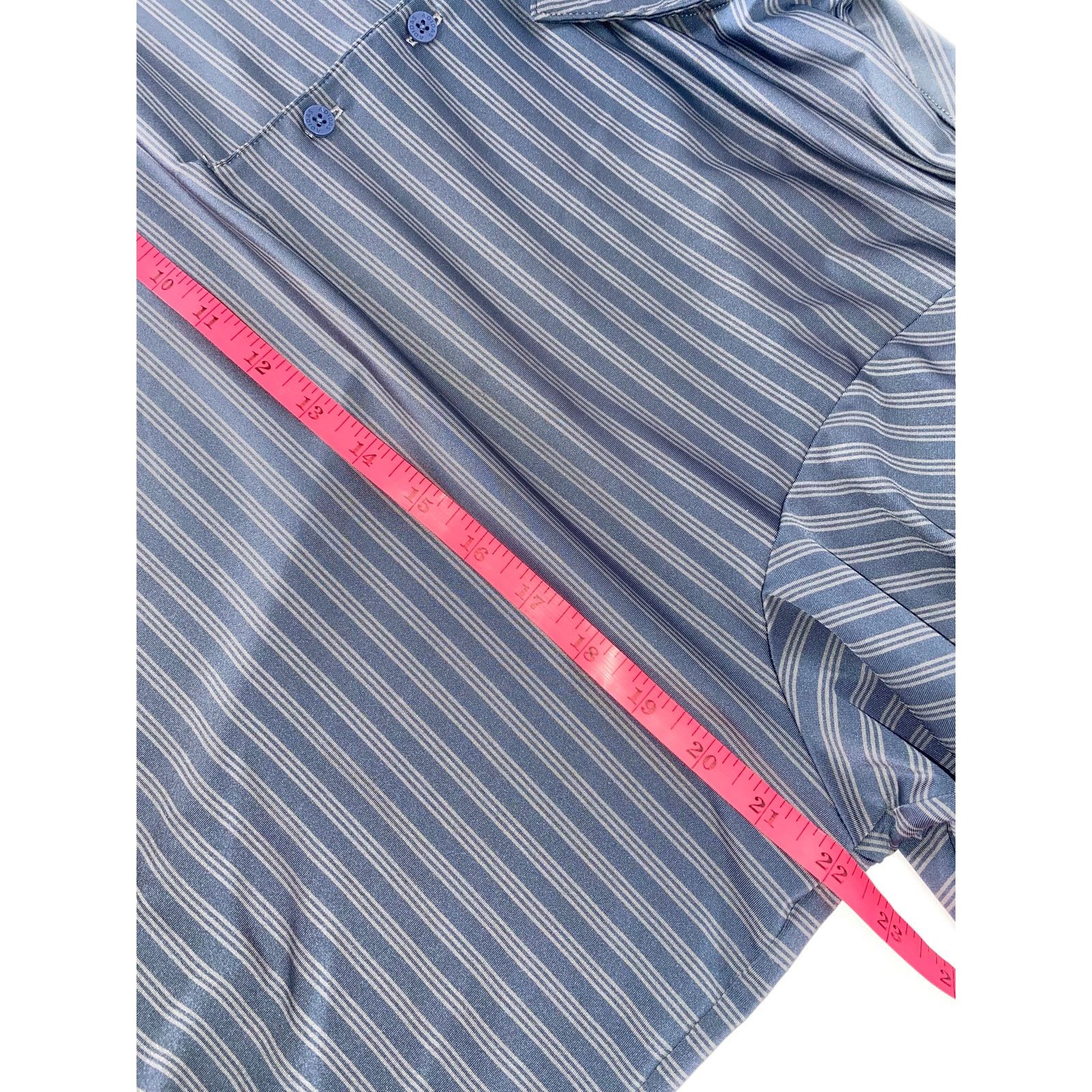 Adidas Adidas Mens Striped Golf Polo Large Size US L / EU 52-54 / 3 - 7 Thumbnail