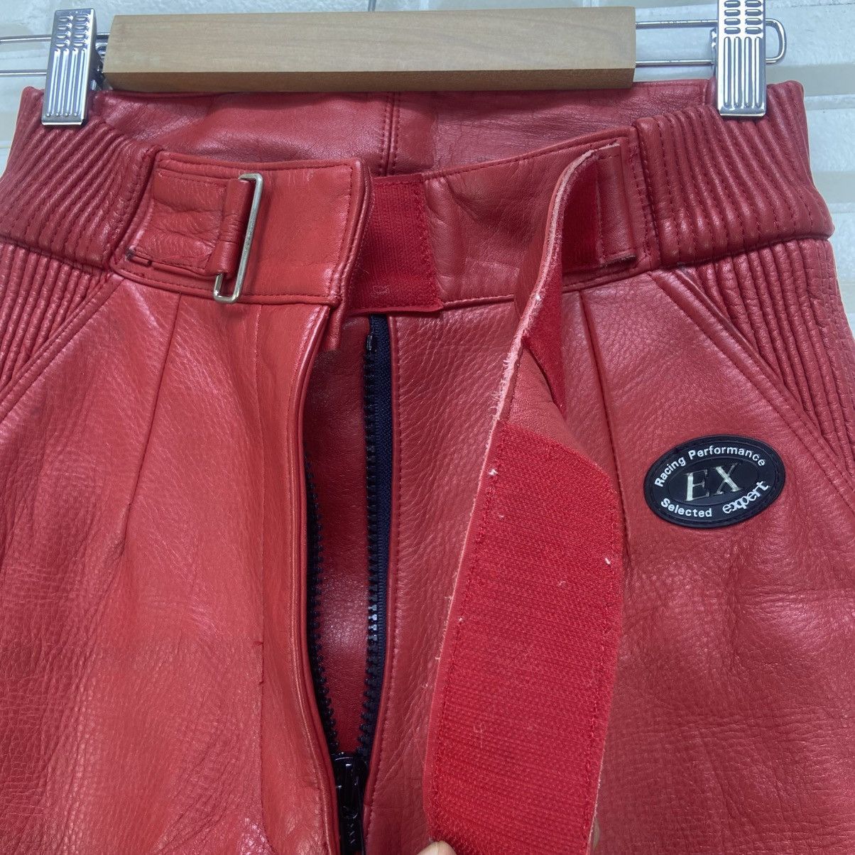 Japanese Brand × Leather Expert Racing Performance Biker Leather Pants Size 22" - 20 Thumbnail