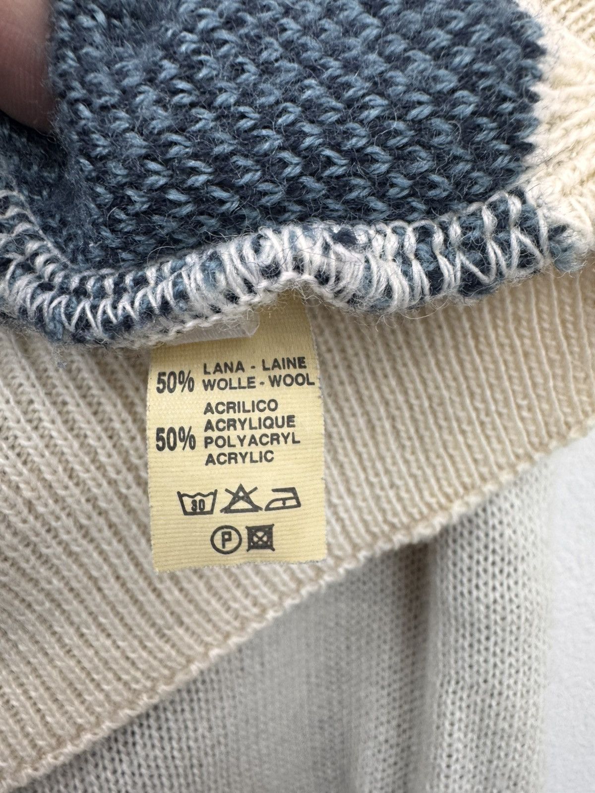 Vintage Bosch Vintage Men Wool Blend Abstract Print Crew Neck Size US L / EU 52-54 / 3 - 6 Thumbnail