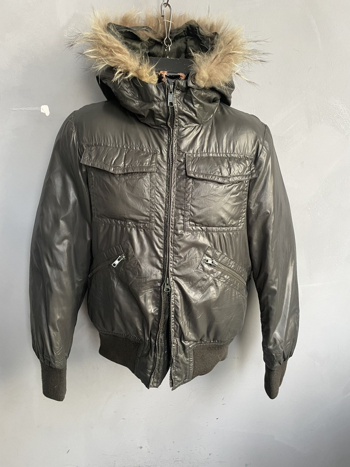 If Six Was Nine Hysteric glamour style fur hood bomber cropped jacket y2k Size US M / EU 48-50 / 2 - 1 Thumbnail