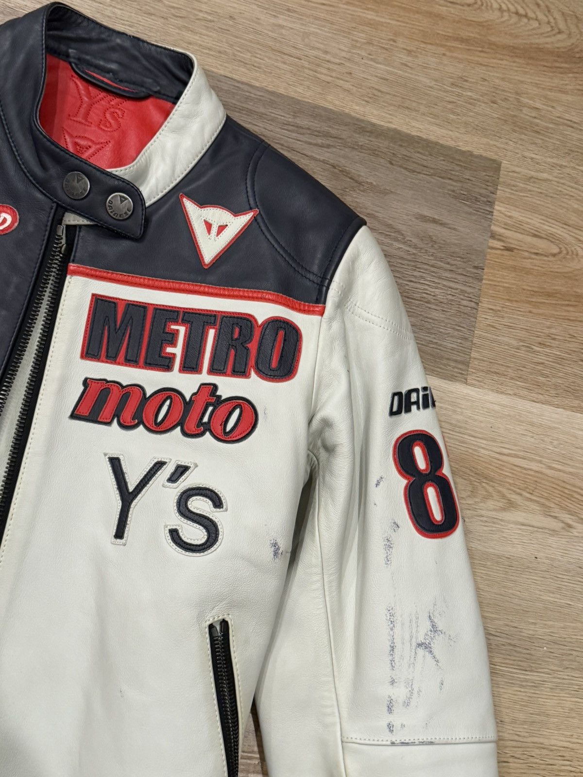 Yohji Yamamoto AW04 Y’s x Dianese Metro Moto Split Leather Racer Jckt Size US XXS / EU 40 - 9 Thumbnail