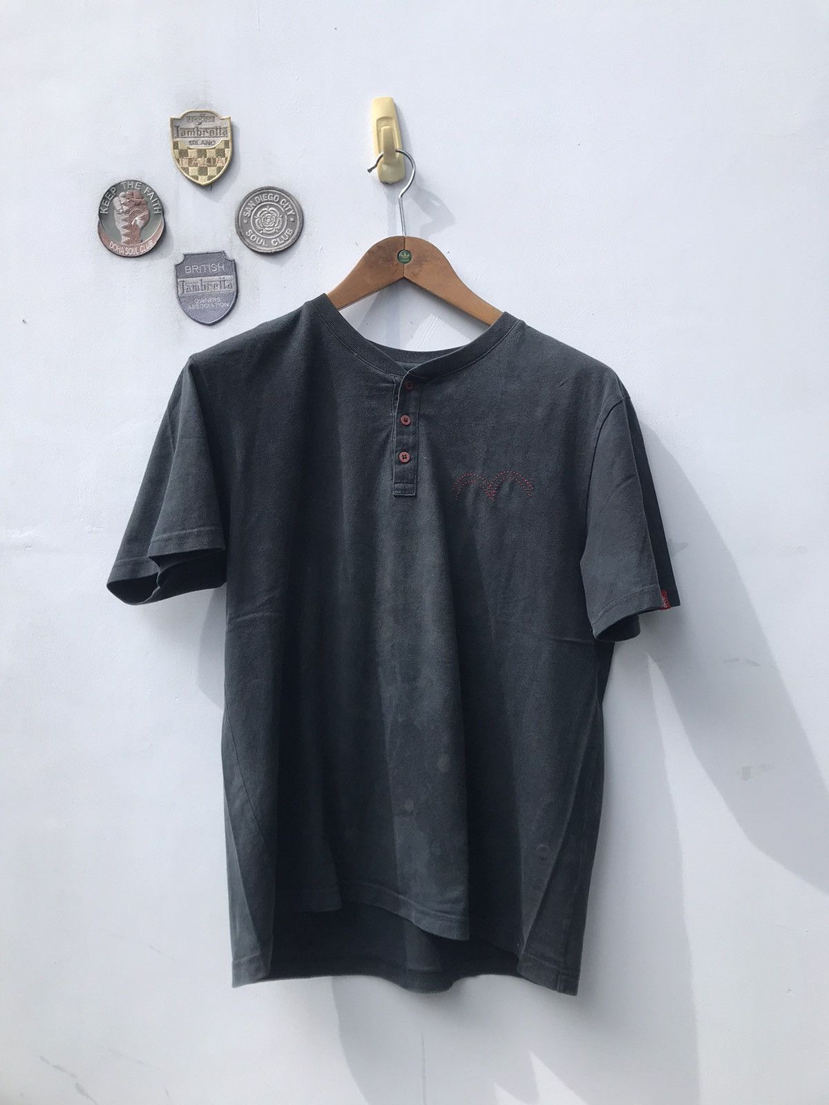 Levi's × Levi's Vintage Clothing × Vintage Vintage Levis Grandad black polo shirt tee Size L Red Tab Size US M / EU 48-50 / 2 - 4 Thumbnail