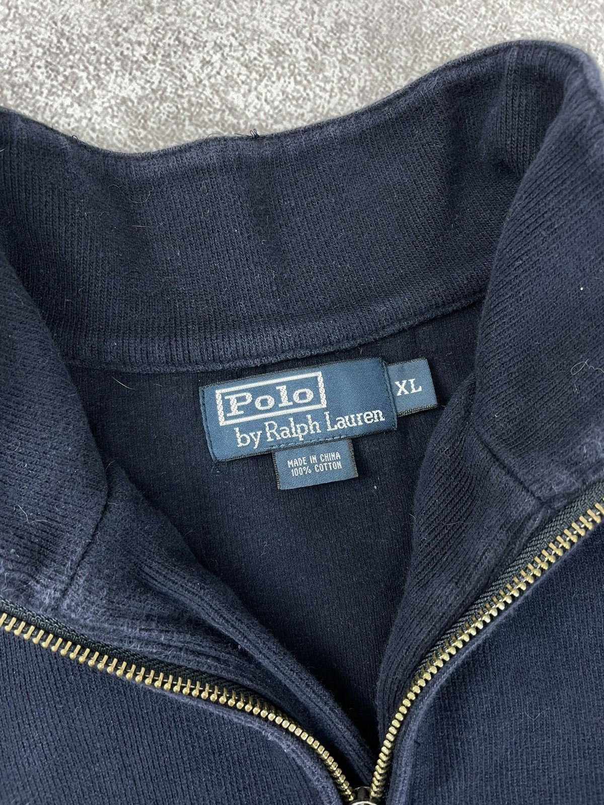 Polo Ralph Lauren × Ralph Lauren Polo Ralph Lauren Vintage 1/4 Zip Cotton Sweater Pullover Size US XL / EU 56 / 4 - 5 Thumbnail