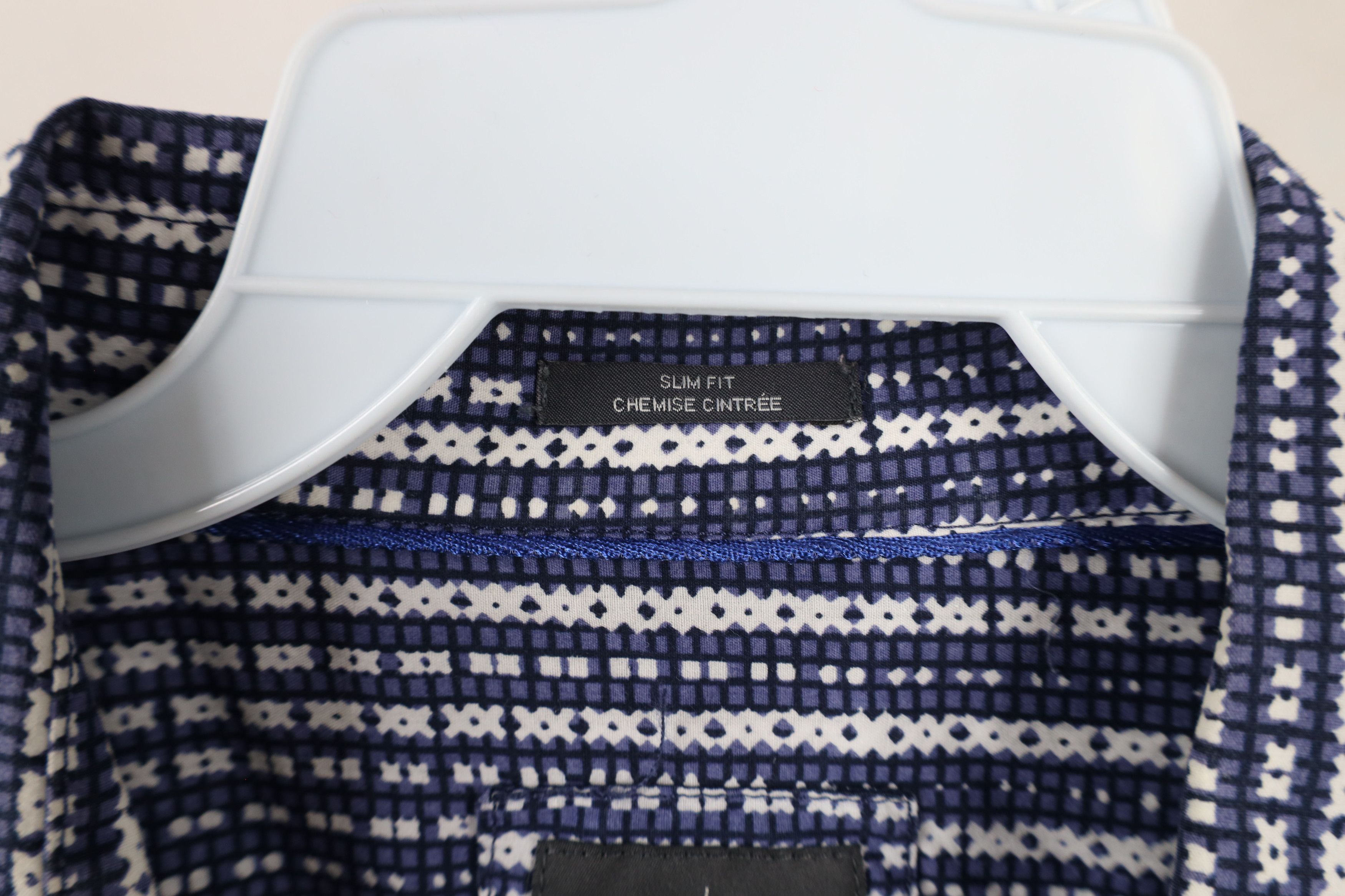 Armani Exchange × Vintage Armani Exchange Geometric Long Sleeve Collared Button Shirt Size US XL / EU 56 / 4 - 4 Thumbnail