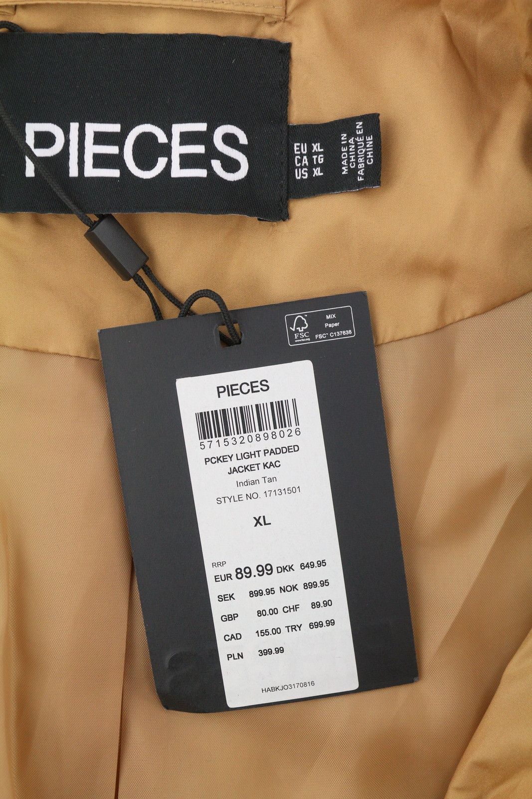 Other KEY LIGHT PADDED XL Brown Quilted Snap Buttons 88025 Size XL / US 12-14 / IT 48-50 - 7 Thumbnail