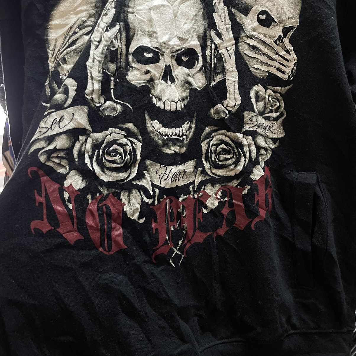 Affliction × No Fear No Fear vintage skeleton hoodie bones hooded chrome gaultier Size US S / EU 44-46 / 1 - 2 Thumbnail