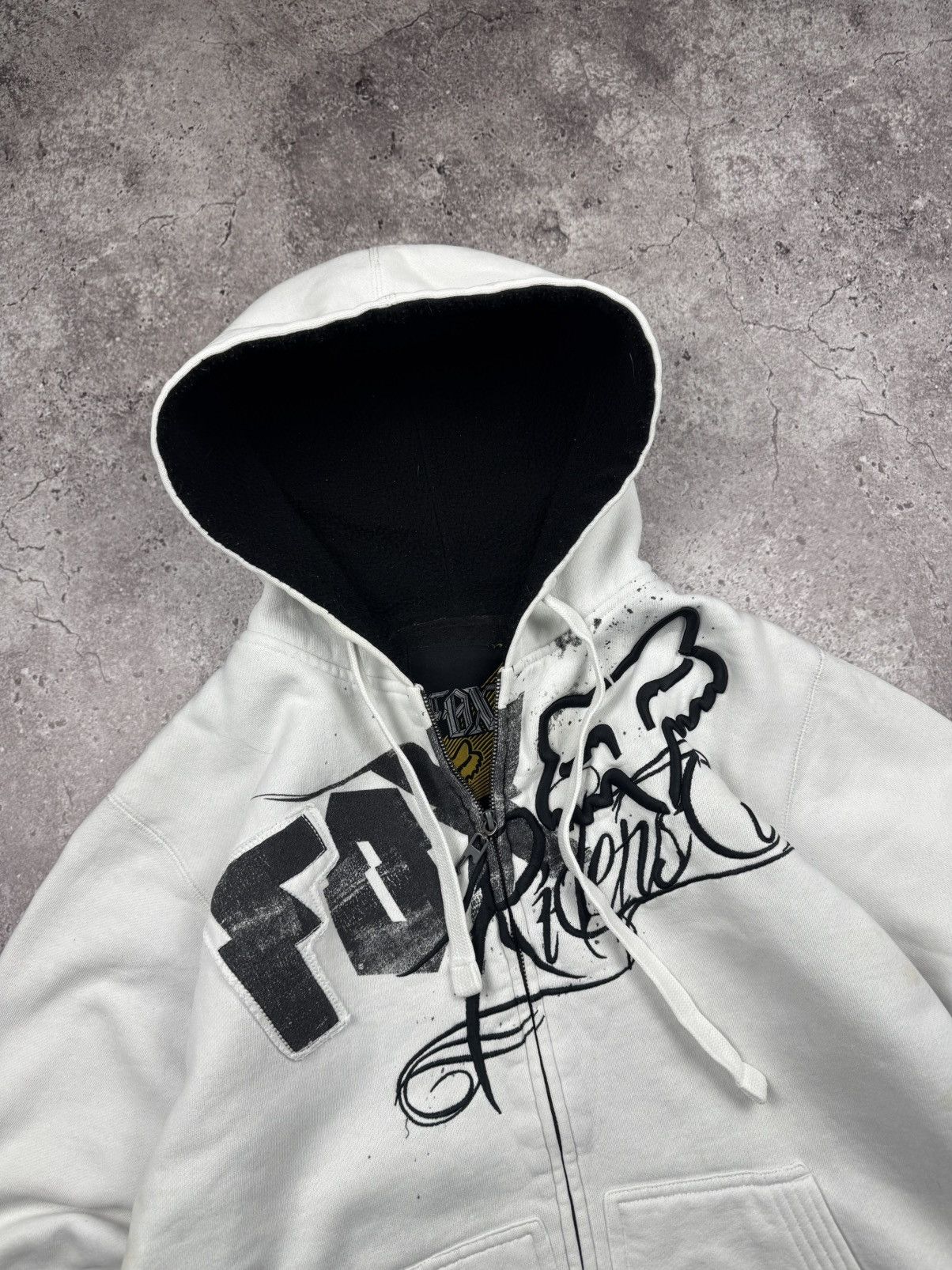Fox Racing Crazy Vintage Fox Racing Monster Racing Fur Zip Hoodie Y2K Size US M / EU 48-50 / 2 - 4 Thumbnail