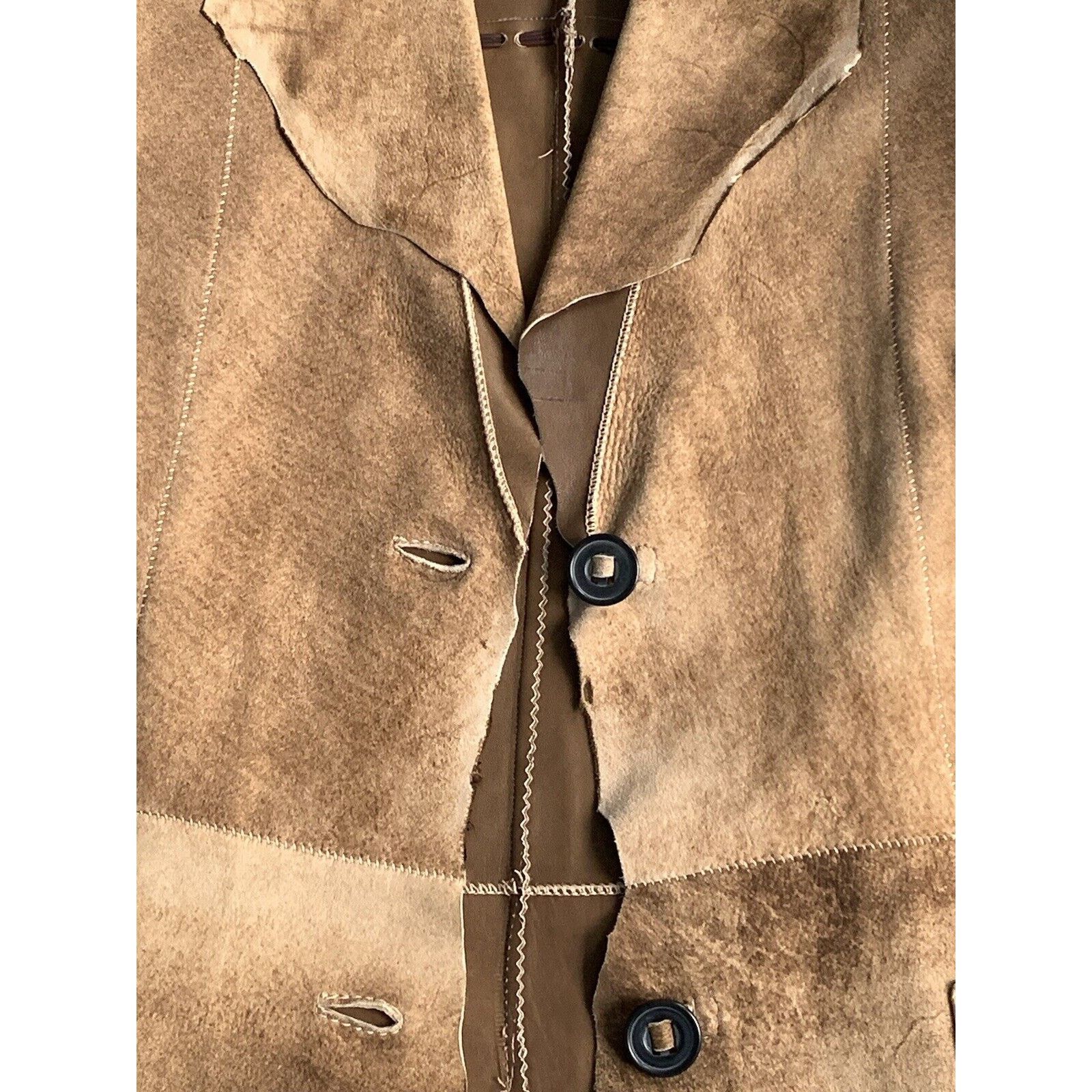 Other × Vintage SYLVIE SCHIMMEL Lamb Leather Trench Coat Jacket EU 36 US 4 Size S / US 4 / IT 40 - 13 Thumbnail