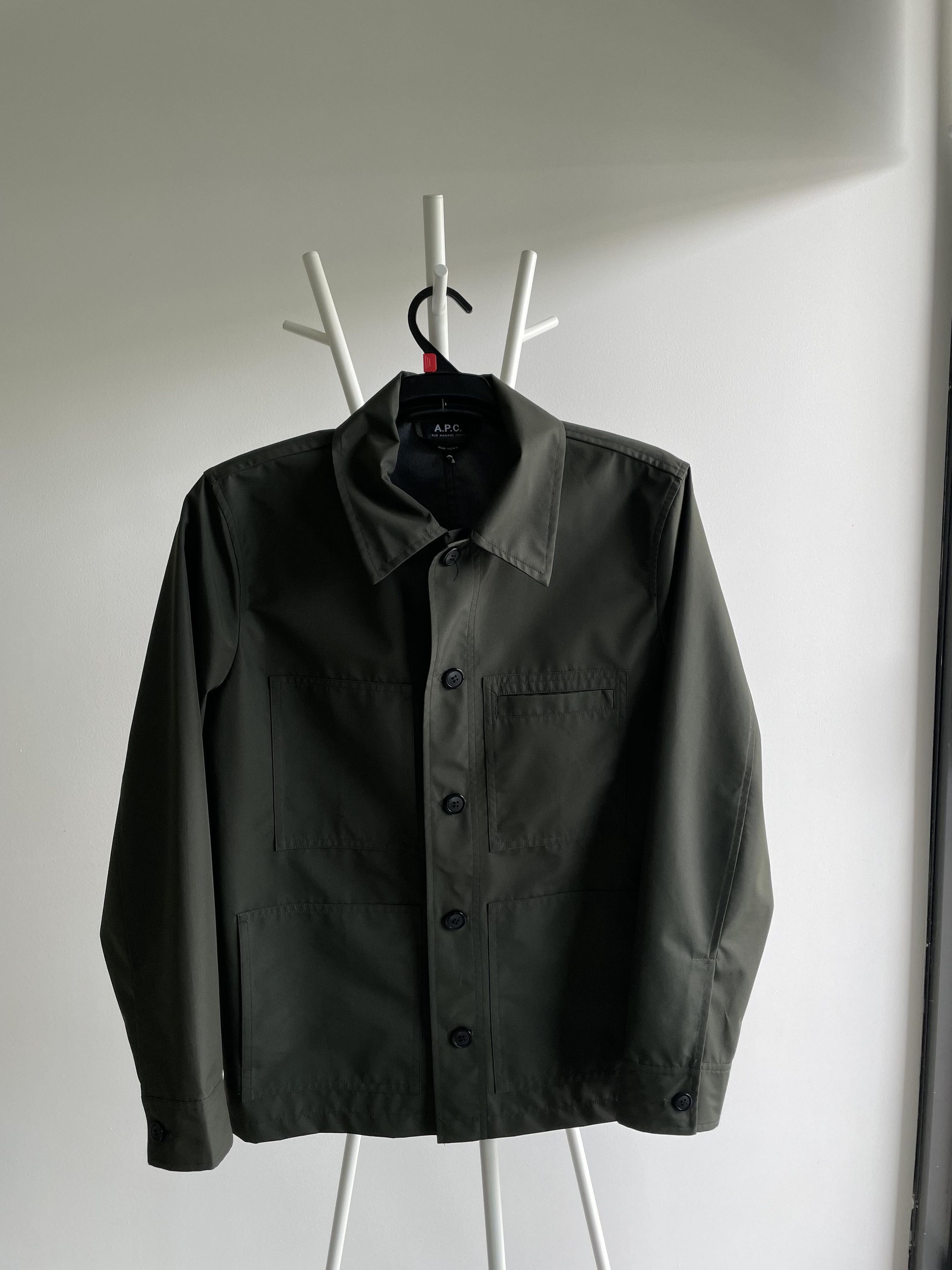 image of A P C Chore Jacket in Olive Green, Men's (Size Medium)
