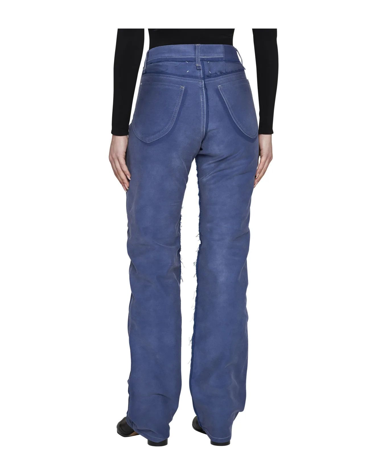 Maison Margiela o1y0625 Casual Pant in Blue Size 28" / US 6 / IT 42 - 4 Thumbnail