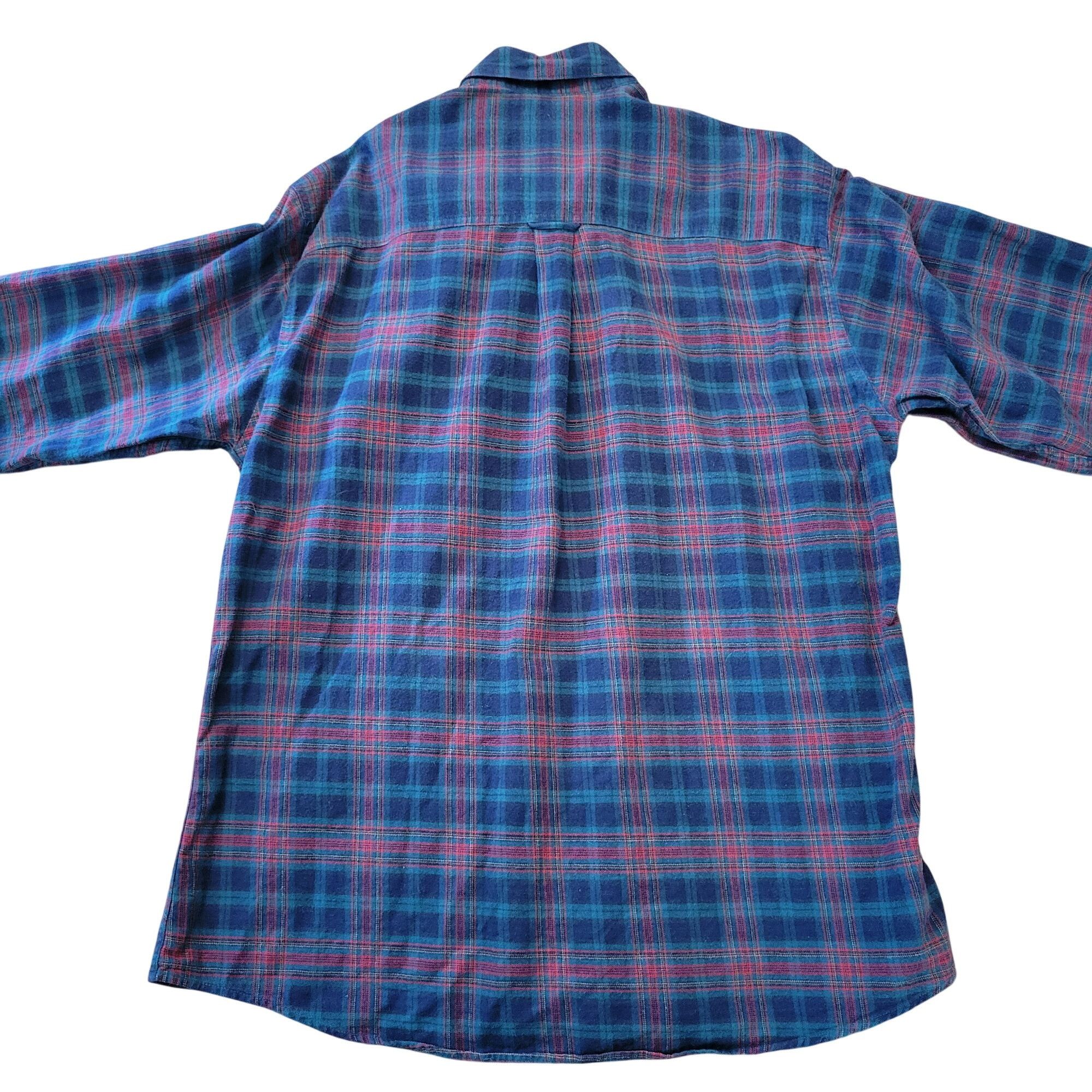 Woolrich Woolen Mills Woolrich L Plaid Button Up Flannel Shirt Green Red Plaid Cot Size US L / EU 52-54 / 3 - 4 Thumbnail