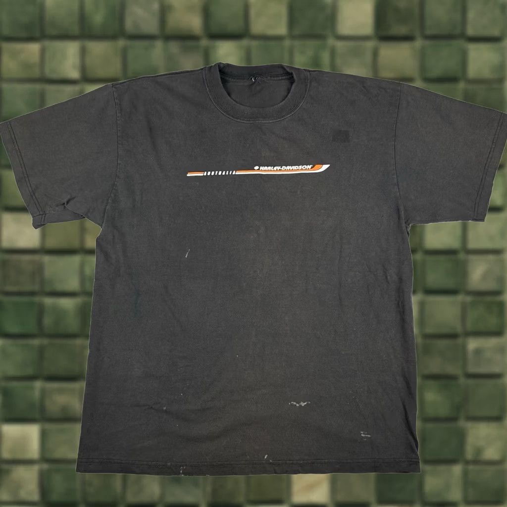 Harley Davidson VINTAGE Harley-Davidson Australia T Shirt Faded Distressed Biker Tee Size L Size US L / EU 52-54 / 3 - 1 Thumbnail